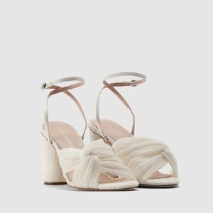 Loeffler Randall Reed Pearl Pleated Twist Heel, NWT, 6.5